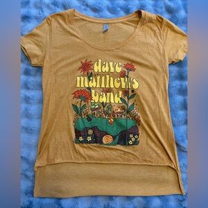 Dave Matthews Mustard Yellow Graphic Tee